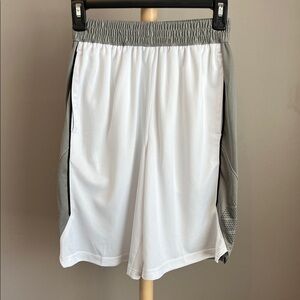 BCG Men's White and Gray Athletic Shorts Small